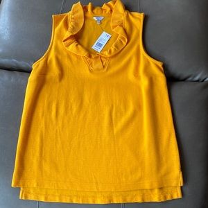 ❇️3/$30 NWT Orange Ruffle Tank